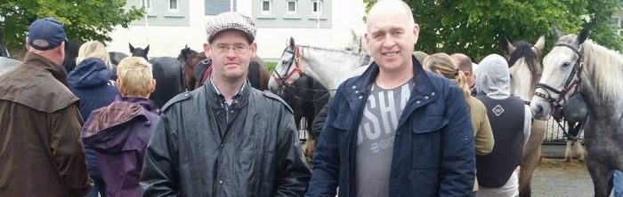 With Cllr Sean Maher at the Banagher Horse Fair
