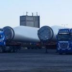 Wind turbine blades at Galway Port – one of the better parts of Enda Kennys political legacy