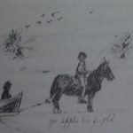 Detail of a sketch of the Doppings on Lough Gowna – artist unknown