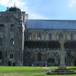 Romsey Abbey in Hampshire in England