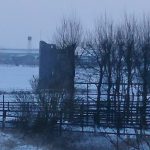 Ballybrit Castle in the Snow in Galway in February 2018