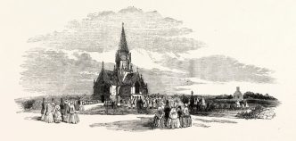 Finchley Cemetry when it was consecrated in 1854