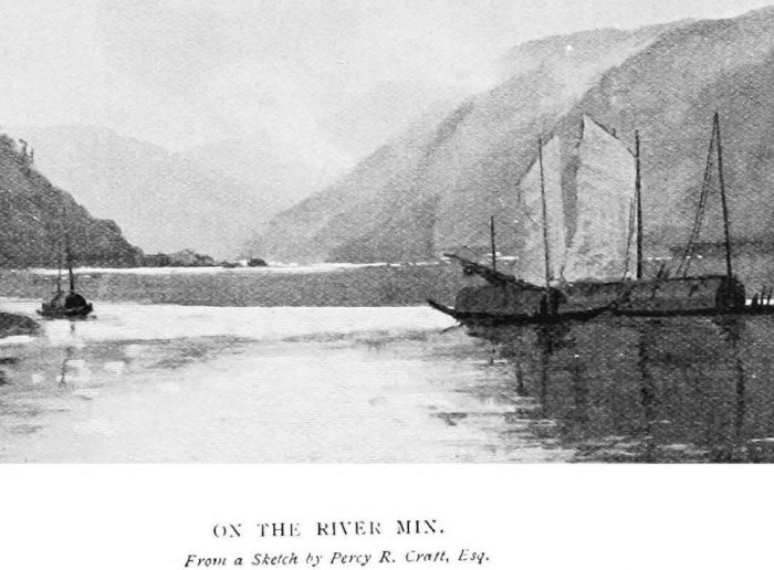 The River Min - Sketch of Percy R Cratt