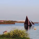 Galway Hooker at the mouth of the River Corrib